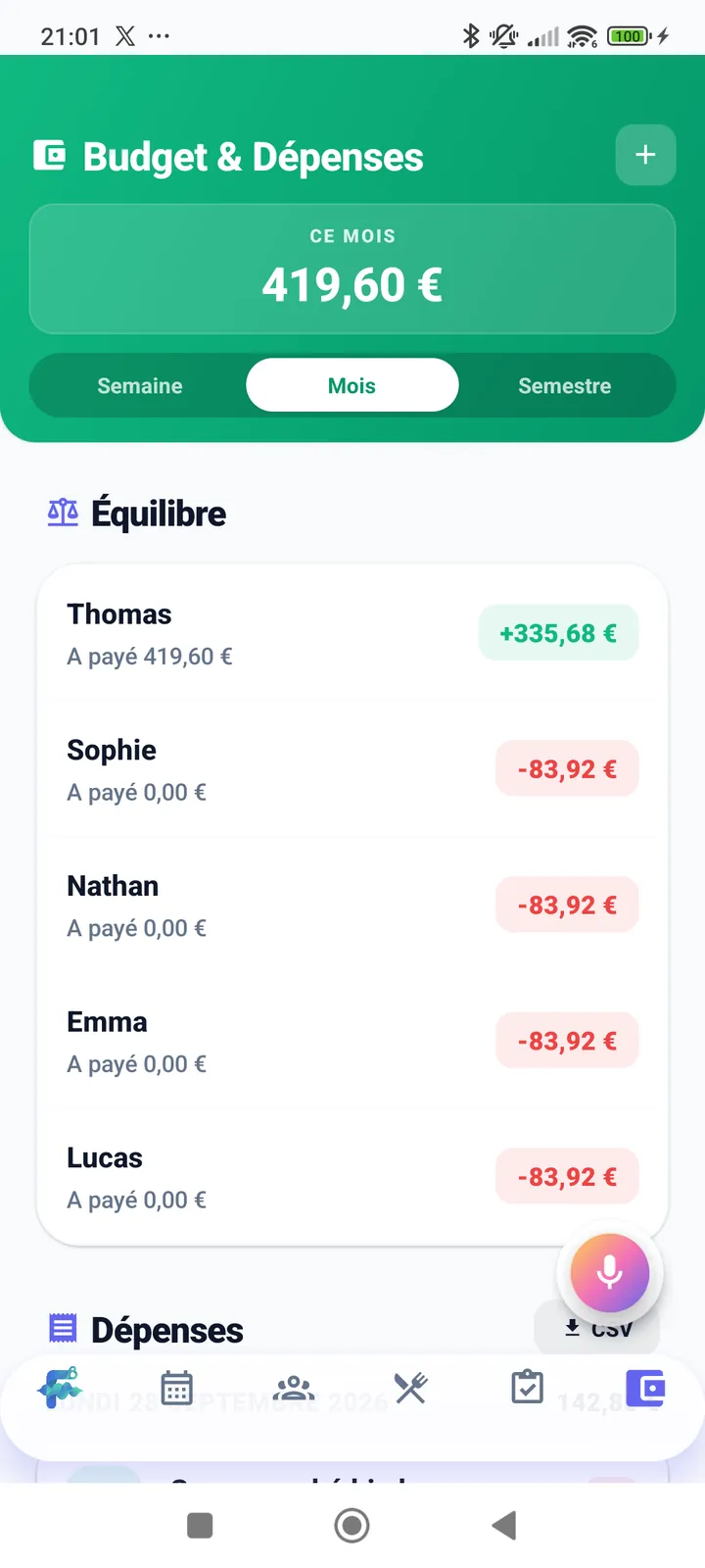 FamVoice - Budget Familial & Dépenses